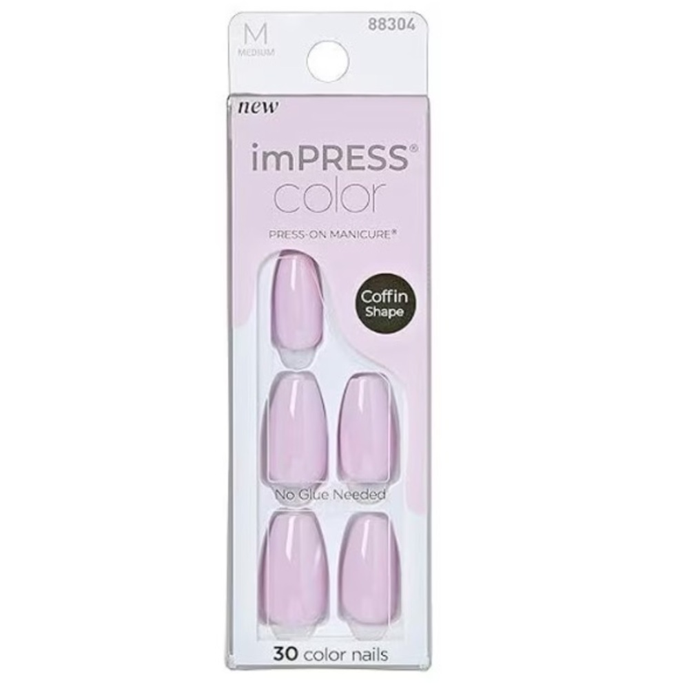 *Buy Now* imPRESS Color Coffin Shape Press-On Nails - Lavender